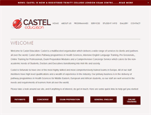 Tablet Screenshot of casteleducation.com